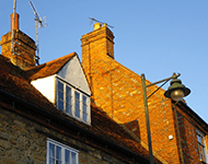 Chimneys and rooftops